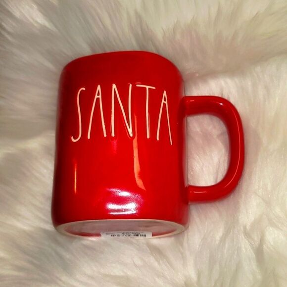 Rae Dunn SANTA red coffee cup - Picture 1 of 16